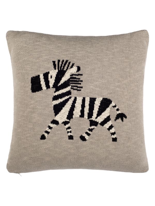 Safavieh Baby's Zebra Graphic Cotton Throw Pillow